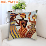 Throw Pillow Case Cover + Africa Painting Art Impression (45x45cm) AlansiHouse 