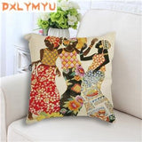 Throw Pillow Case Cover + Africa Painting Art Impression (45x45cm) AlansiHouse as picture 4 450*450mm 