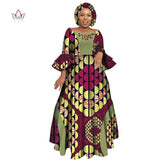 Traditional African Long Sleeve Formal Party Dress AlansiHouse 