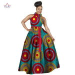 Traditional African Print Casual Dress (Sleeveless) AlansiHouse 