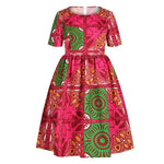 Traditional African Sundress for Girls AlansiHouse 7 145cm-150cm 