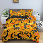 Vibrant African Art Bedding Set (Duvet + Pillowcase) AlansiHouse 4 220x240cm 3PCS 