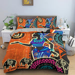 Vibrant African Art Bedding Set (Duvet + Pillowcase) AlansiHouse 7 228x228cm 3PCS 