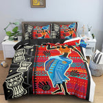 Vibrant African Art Bedding Set (Duvet + Pillowcase) AlansiHouse 8 203x228cm 3PCS 