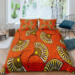 Vibrant African Art Bedding Set (Duvet + Pillowcase) AlansiHouse LXF141-3 US Full 203x228cm 