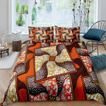 Vibrant African Print Bedding Set (Duvet + Pillowcase) AlansiHouse 2 US Queen 228x228cm 
