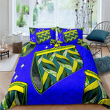 Vibrant African Print Bedding Set (Duvet + Pillowcase) AlansiHouse 2 US Twin 173x218cm 