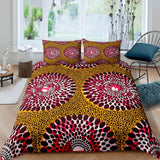 Vibrant African Print Bedding Set (Duvet + Pillowcase) AlansiHouse 