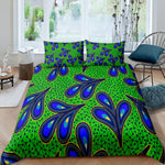 Vibrant African Print Bedding Set (Duvet + Pillowcase) AlansiHouse 3 US Full 203x228cm 