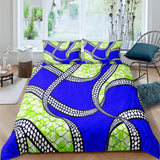 Vibrant African Print Bedding Set (Duvet + Pillowcase) AlansiHouse LXF142-3 EU King 240x220cm 