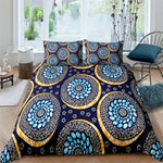 Vibrant African Print Bedding Set (Duvet + Pillowcase) AlansiHouse LXF142-5 UK SupKing 260x220cm 