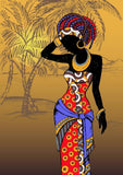 Vibrant African Women Figure Art Canvas Paintings W AlansiHouse 40X60 cm No Frame MH7703 