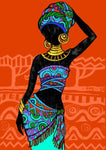 Vibrant African Women Figure Art Canvas Paintings W AlansiHouse 50X70 cm No Frame MH7701 