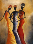 Vintage African Women Portrait Oil Painting on Canvas AlansiHouse 30x40cm no frame PC7553 