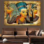 Vintage Poster Africa Ancient Egypt Women Canvas Painting AlansiHouse 