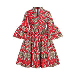 Women's African Ankara Print Maxi Dress AlansiHouse FQIL001 XL 