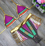 Women's African Fashion Bikini Sets AlansiHouse 2378 NO 3 S 