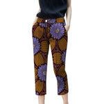 Women's African Print Cropped Trousers AlansiHouse 1 XS 