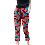 Women's African Print Cropped Trousers AlansiHouse 2 XS 