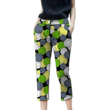 Women's African Print Cropped Trousers AlansiHouse 3 S 