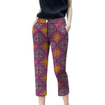 Women's African Print Cropped Trousers AlansiHouse 4 XS 