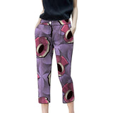 Women's African Print Cropped Trousers AlansiHouse 