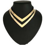 Women's Gold/Silver Necklace AlansiHouse Golden CN 